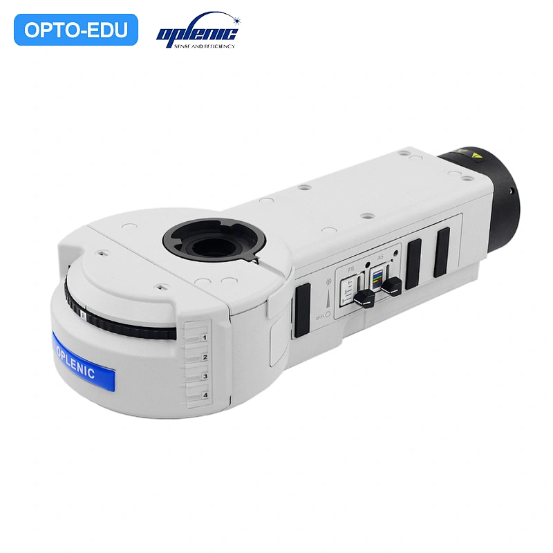 [Reflection Illuminator] OPLENIC® Reflection Illuminator for Upright Microscope SC3-URS Four-position Turntable Biofluorescence Industrial Metallography Dual-purpose Vertical Illuminator (with Polarizer, Analyzer, and Filter Slots)